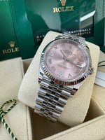 Load image into Gallery viewer, Rolex Datejust 36mm 126234 2024 Pink 6&amp;9 Diamond Dial Jubilee

