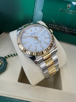 Load image into Gallery viewer, Rolex Datejust 41 White Index Dial 126333 2025 Oyster
