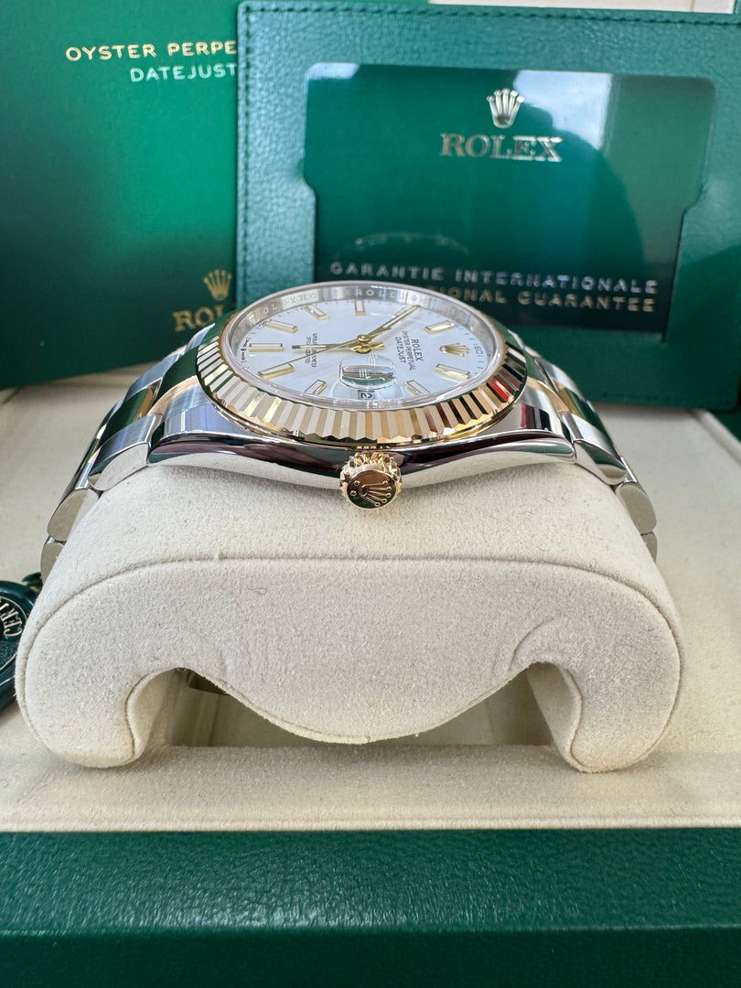 Rolex Datejust 41 White Index Dial 126333 2025 Oyster