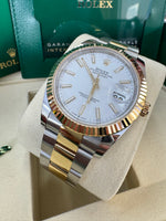 Load image into Gallery viewer, Rolex Datejust 41 White Index Dial 126333 2025 Oyster
