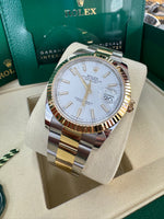 Load image into Gallery viewer, Rolex Datejust 41 White Index Dial 126333 2025 Oyster
