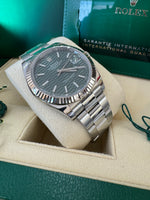 Load image into Gallery viewer, Rolex Datejust 41mm 126334 2022 Green Motif Dial Oyster