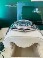 Load image into Gallery viewer, Rolex Datejust 41mm 126334 2022 Green Motif Dial Oyster