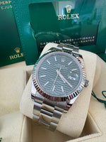 Load image into Gallery viewer, Rolex Datejust 41mm 126334 2022 Green Motif Dial Oyster