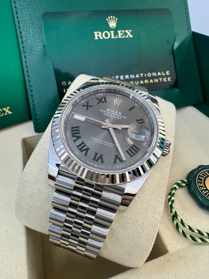 Rolex Datejust 41mm 126334 2025 Wimbeldon Dial Jubilee