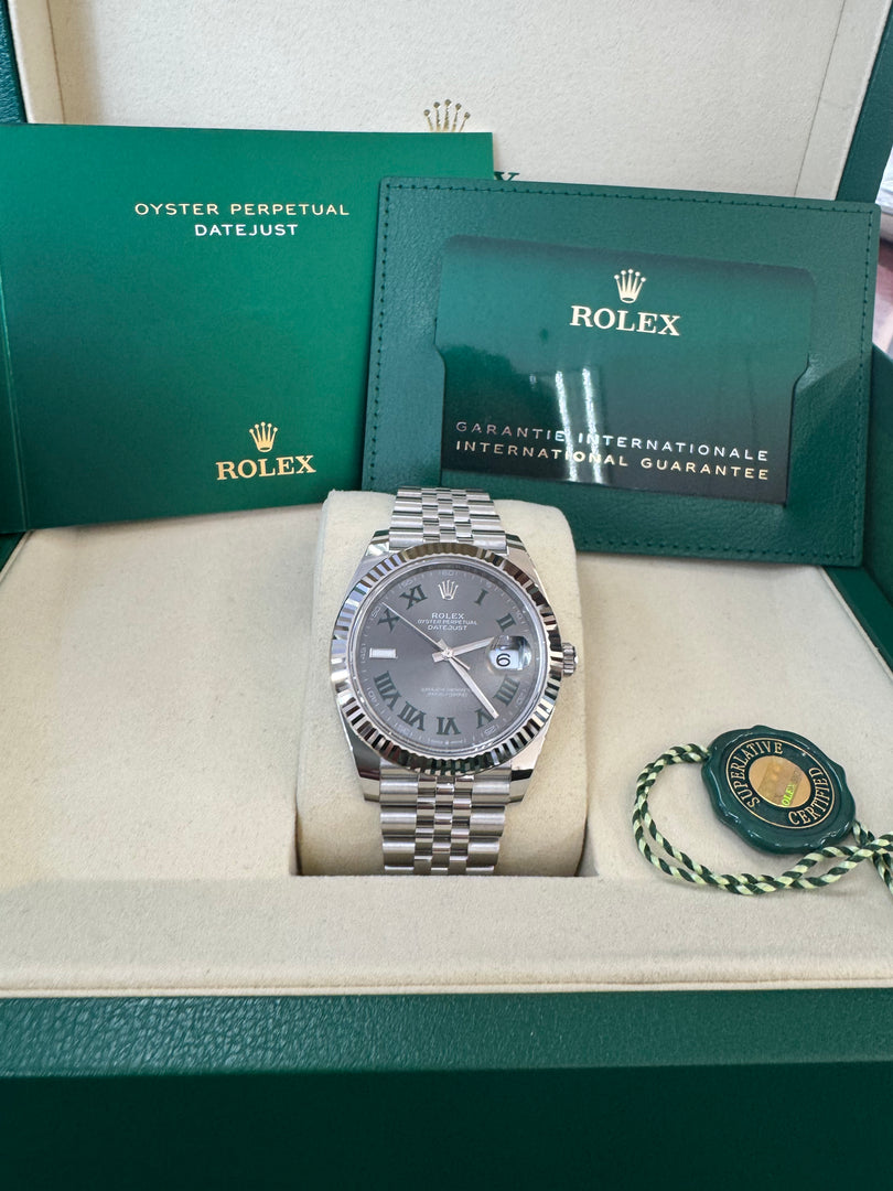 Rolex Datejust 41mm 126334 2025 Wimbeldon Dial Jubilee