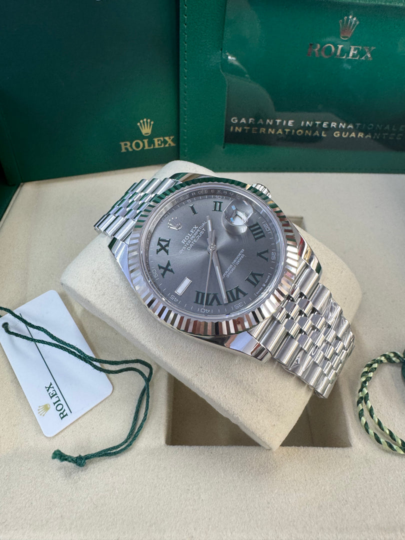Rolex Datejust 41mm 126334 2025 Wimbeldon Dial Jubilee