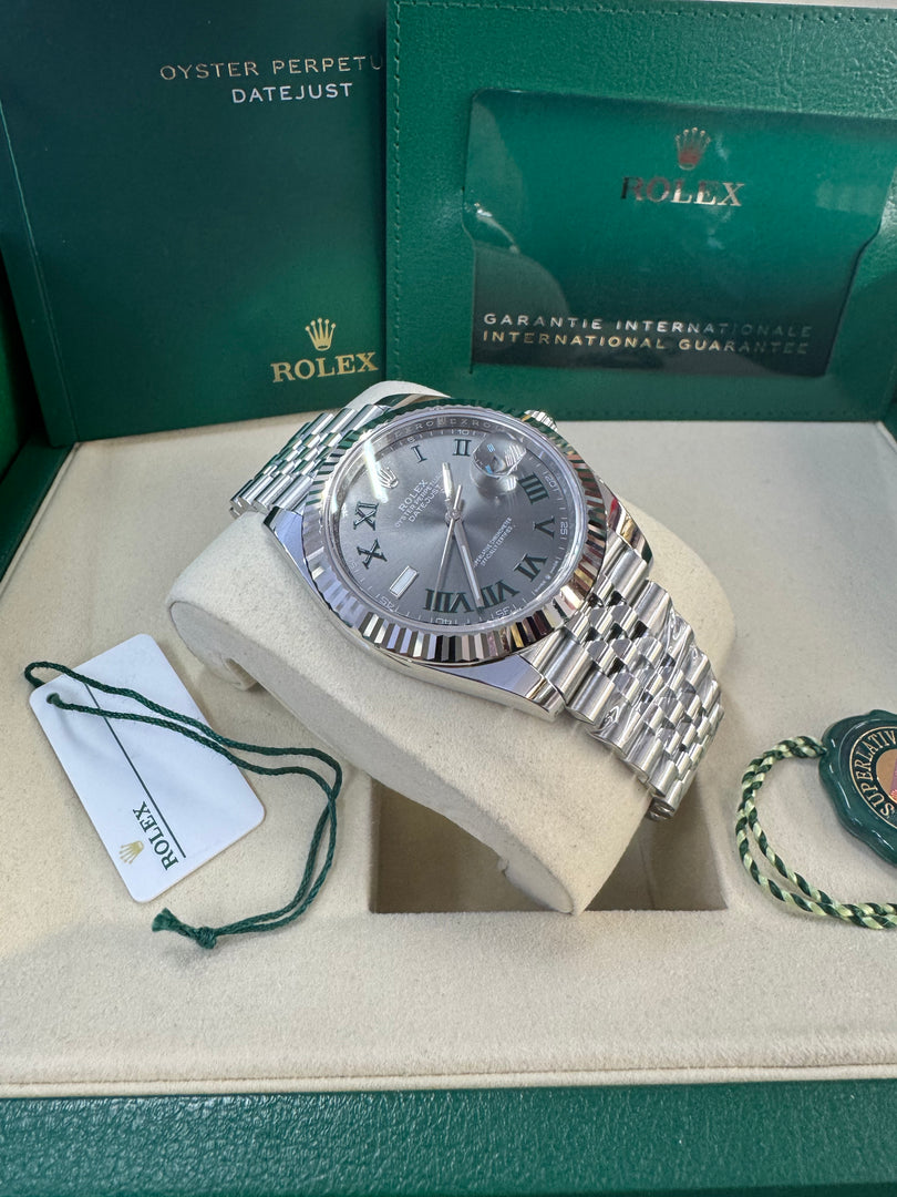Rolex Datejust 41mm 126334 2025 Wimbeldon Dial Jubilee