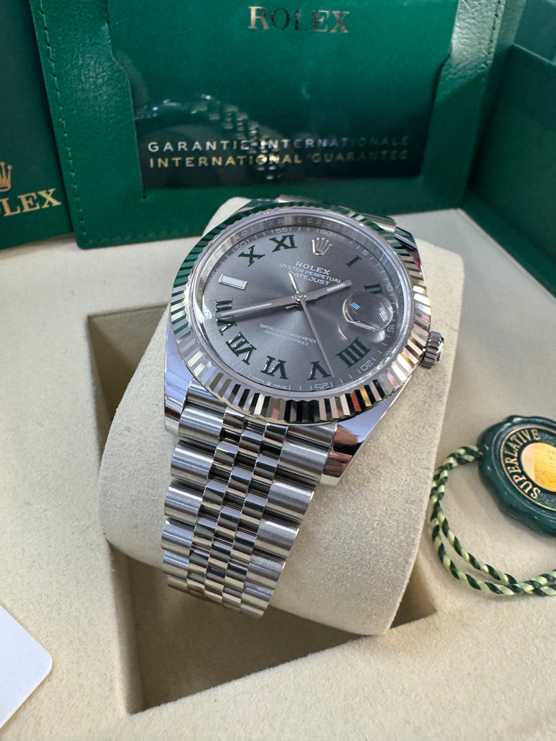 Rolex Datejust 41mm 126334 2025 Wimbeldon Dial Jubilee