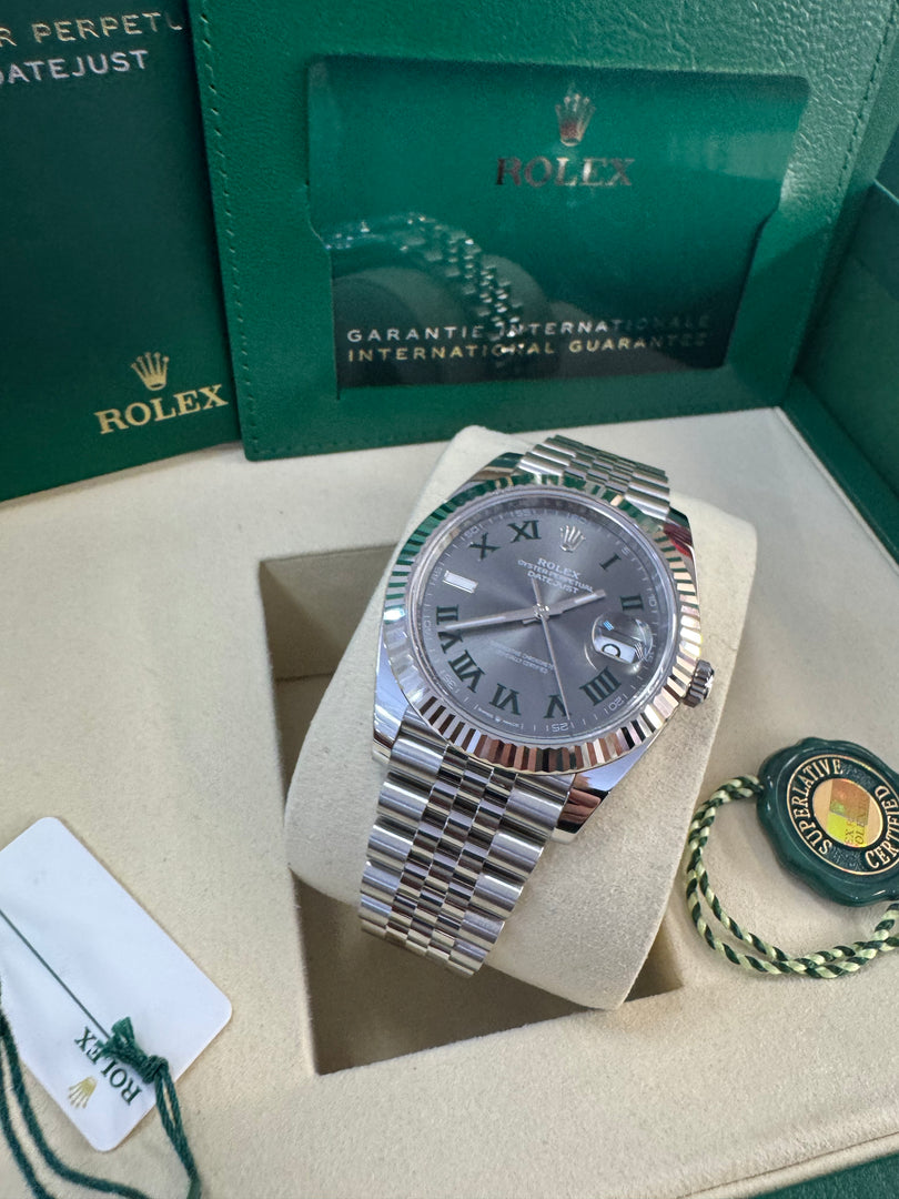 Rolex Datejust 41mm 126334 2025 Wimbeldon Dial Jubilee
