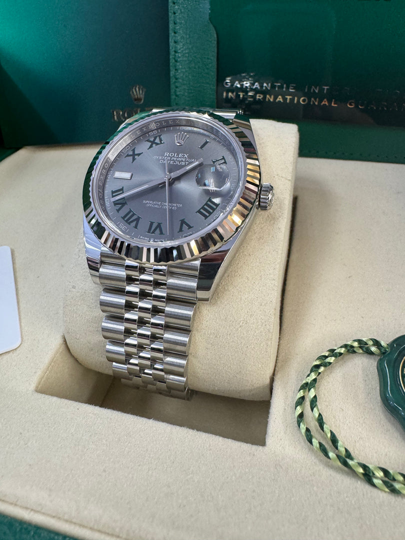 Rolex Datejust 41mm 126334 2025 Wimbeldon Dial Jubilee