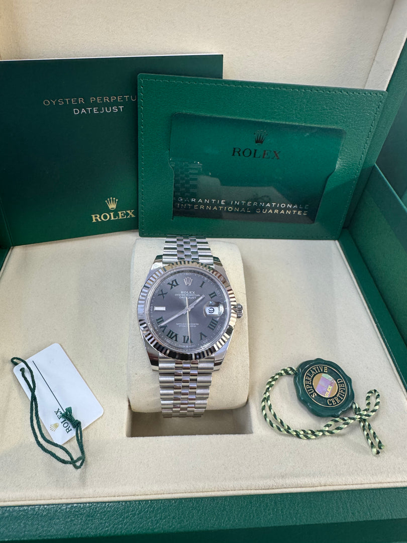 Rolex Datejust 41mm 126334 2025 Wimbeldon Dial Jubilee