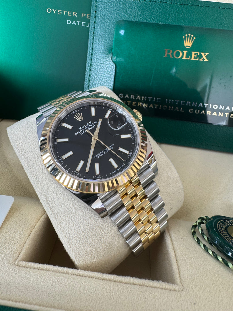Rolex Datejust 41 Black Index Dial 126333 2024 Jubilee