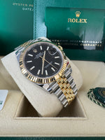 Load image into Gallery viewer, Rolex Datejust 41 Black Index Dial 126333 2024 Jubilee