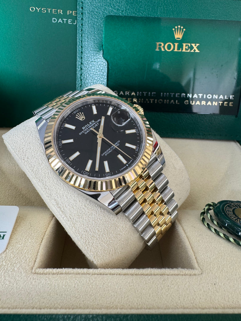 Rolex Datejust 41 Black Index Dial 126333 2024 Jubilee