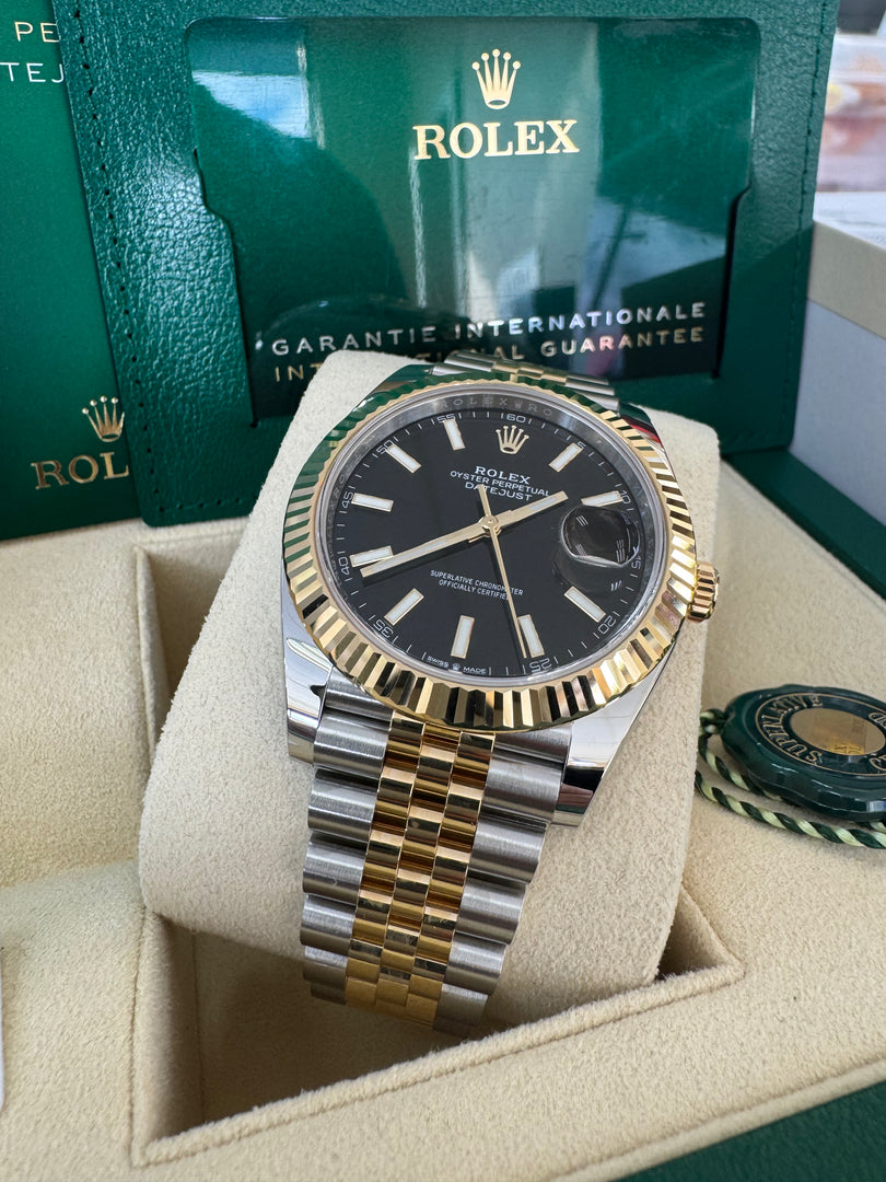 Rolex Datejust 41 Black Index Dial 126333 2024 Jubilee