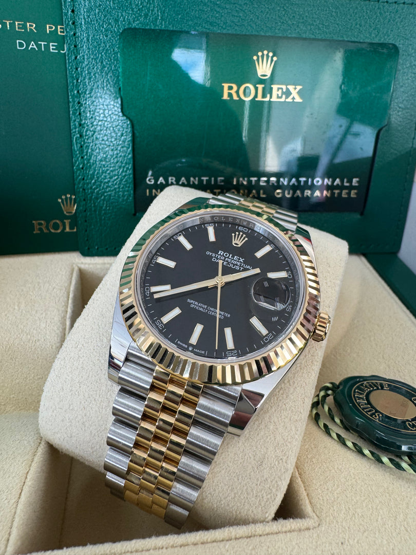 Rolex Datejust 41 Black Index Dial 126333 2024 Jubilee
