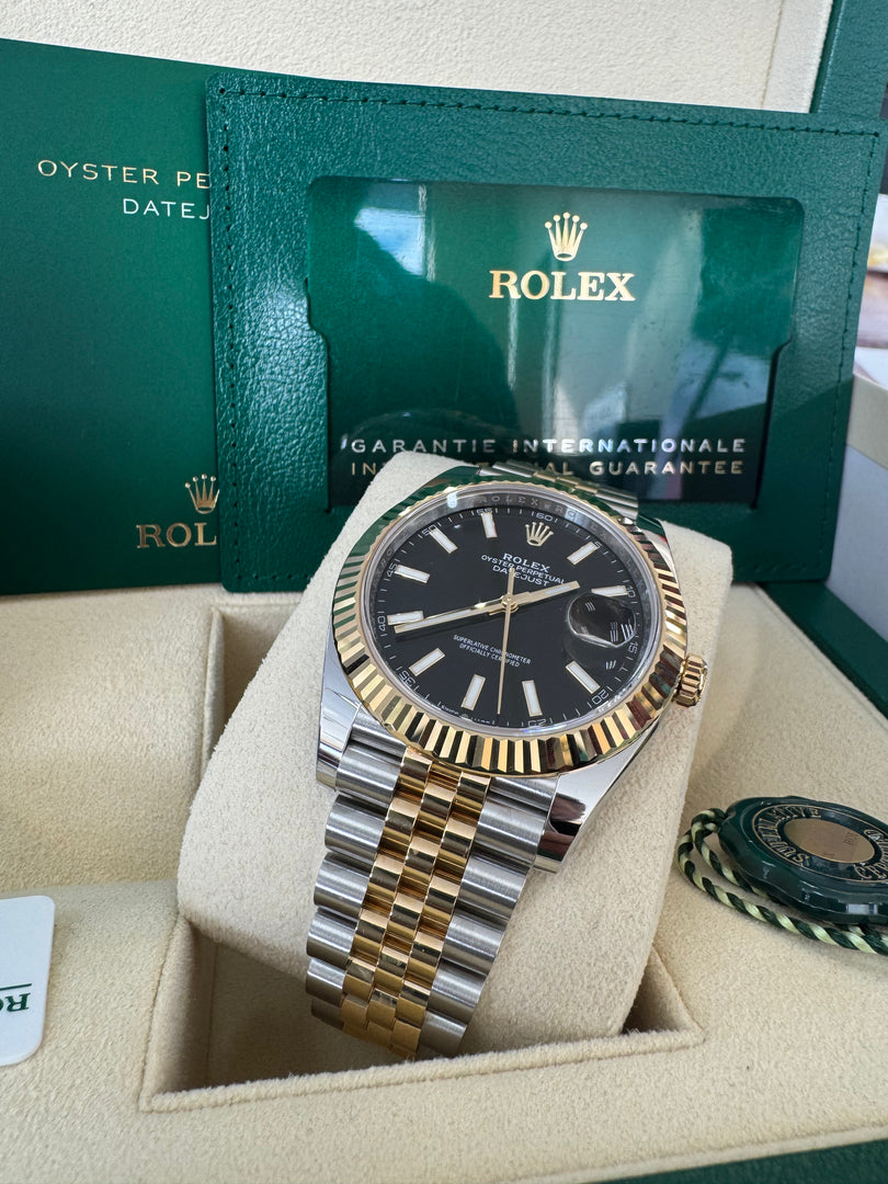 Rolex Datejust 41 Black Index Dial 126333 2024 Jubilee
