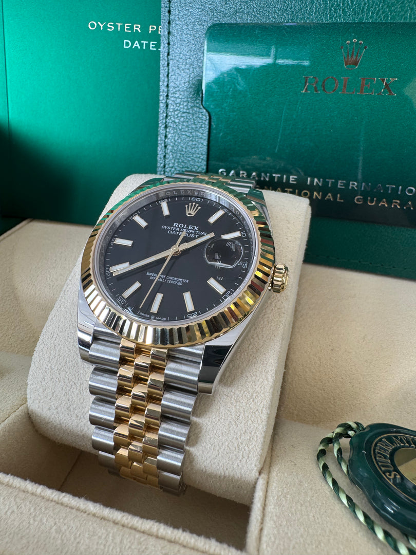 Rolex Datejust 41 Black Index Dial 126333 2024 Jubilee