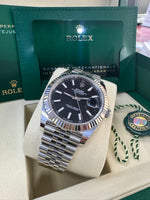 Load image into Gallery viewer, Rolex Datejust 41mm 126334 2025 Black Index Dial Jubilee