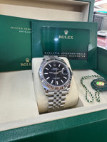 Load image into Gallery viewer, Rolex Datejust 41mm 126334 2025 Black Index Dial Jubilee