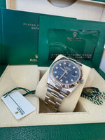 Load image into Gallery viewer, Rolex Datejust 41mm 126334 2021 Blue Diamond Dial Oyster