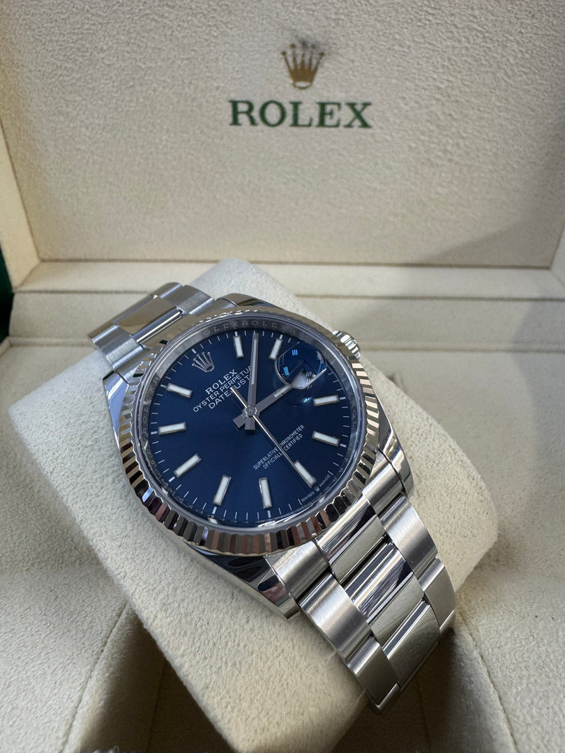 Rolex Datejust 36mm 126234 2020 Blue Dial Oyster