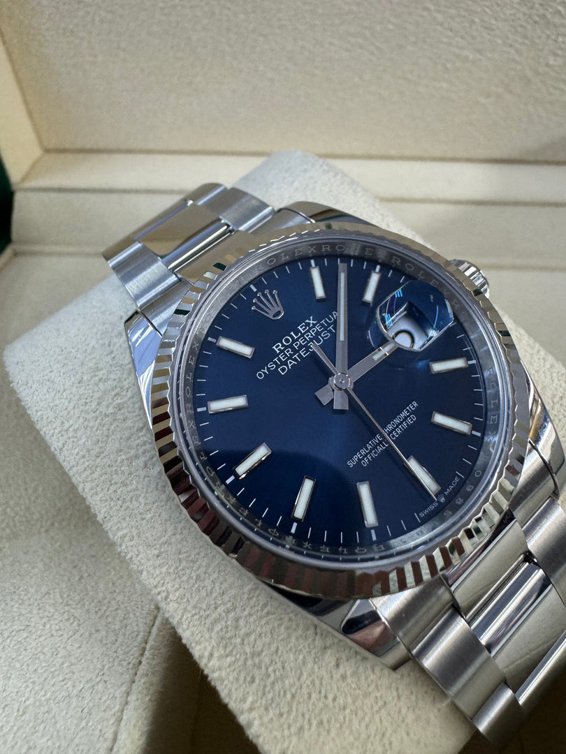 Rolex Datejust 36mm 126234 2020 Blue Dial Oyster