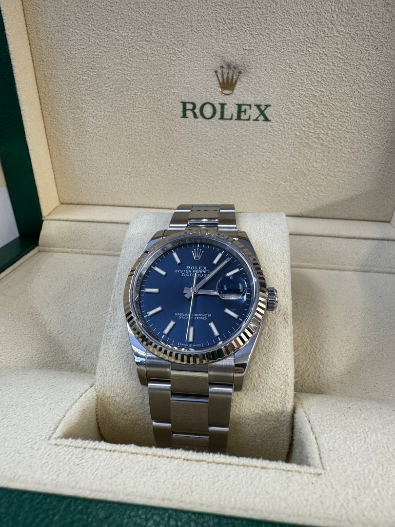 Rolex Datejust 36mm 126234 2020 Blue Dial Oyster