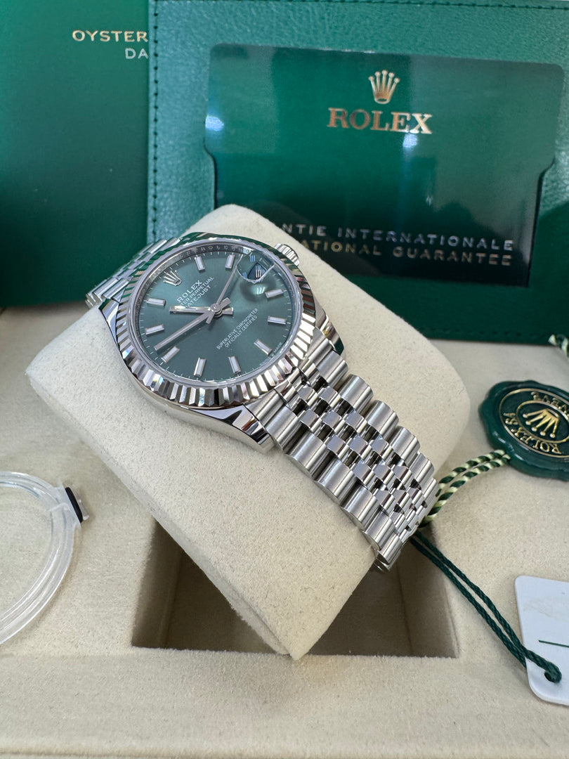 Rolex Datejust 31mm 278274 2024 Green Dial Jubilee