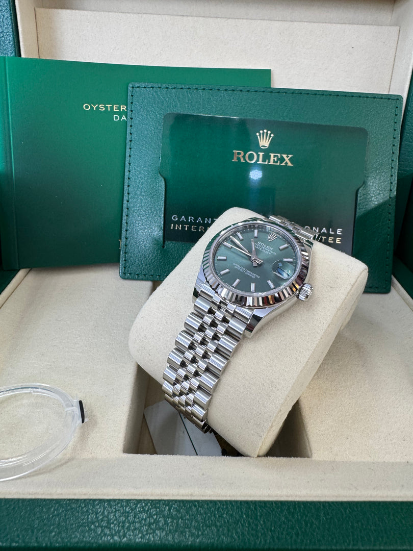 Rolex Datejust 31mm 278274 2024 Green Dial Jubilee