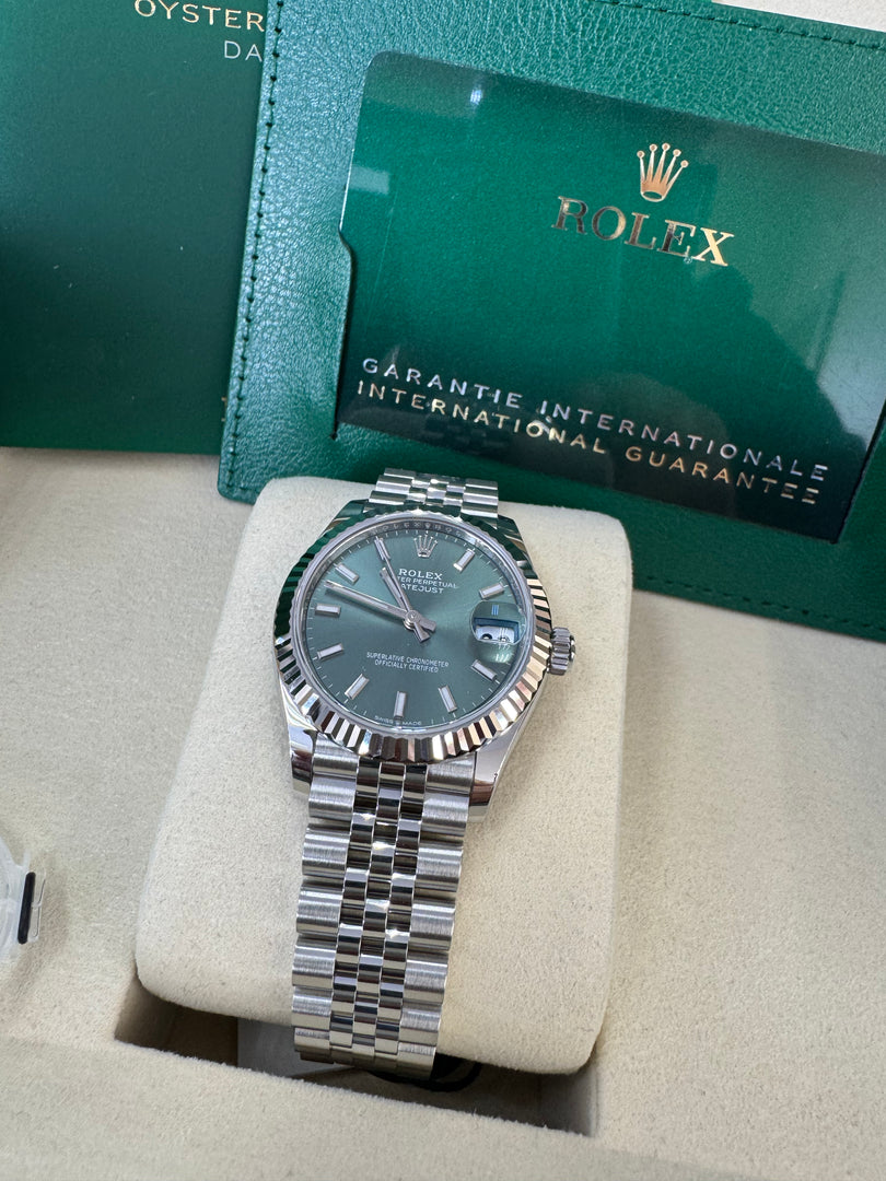 Rolex Datejust 31mm 278274 2024 Green Dial Jubilee