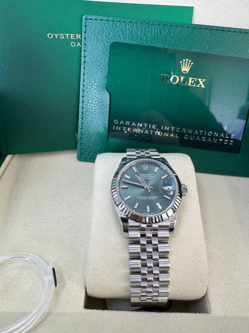 Rolex Datejust 31mm 278274 2024 Green Dial Jubilee