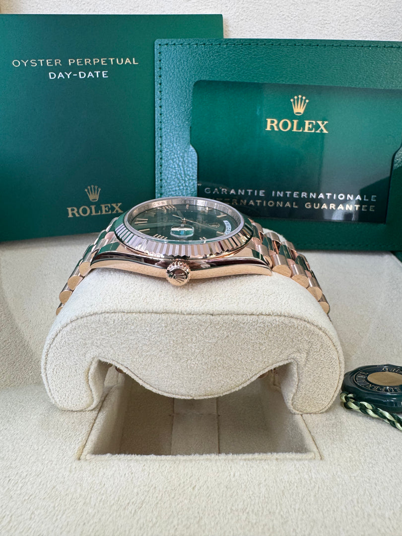 Rolex Day-Date 40 Olive Dial 228235 2025 (60th Anniversary)