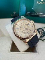 Load image into Gallery viewer, Rolex Sky-Dweller Oyster-Flex 326238 Champagne Dial 2021
