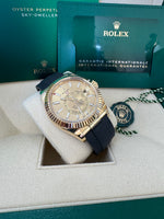 Load image into Gallery viewer, Rolex Sky-Dweller Oyster-Flex 326238 Champagne Dial 2021