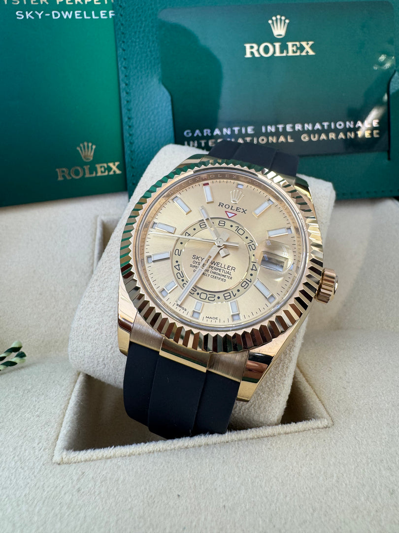 Rolex Sky-Dweller Oyster-Flex 326238 Champagne Dial 2021