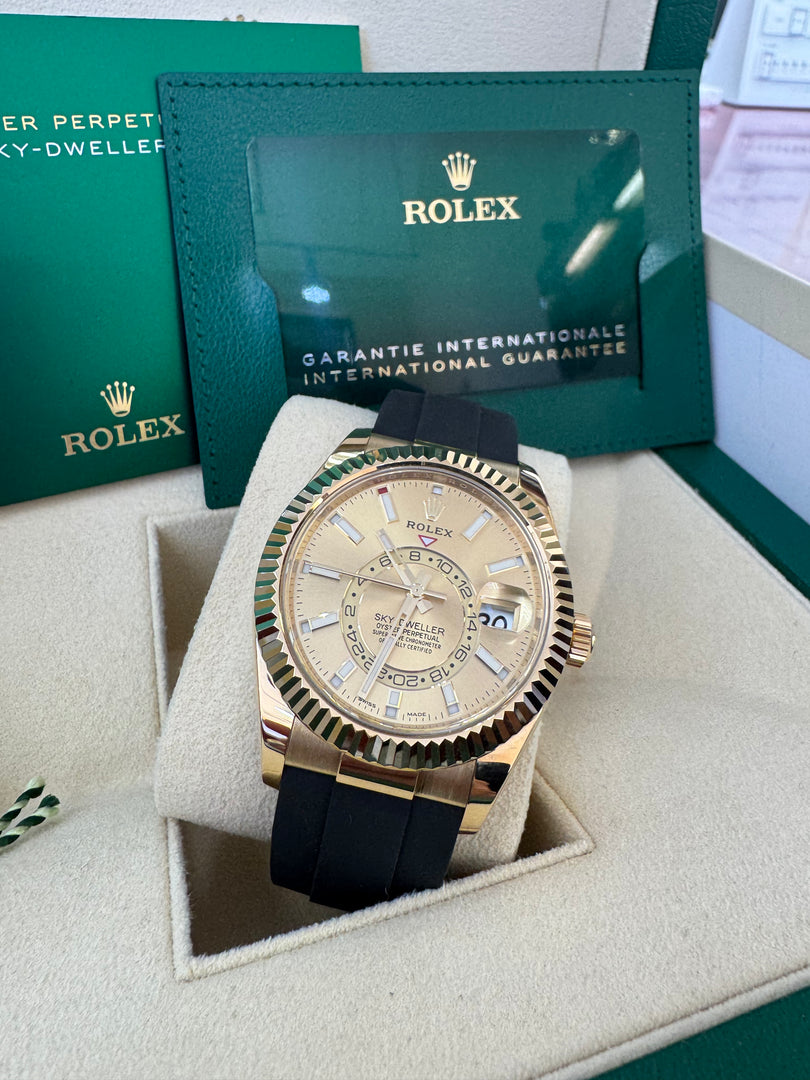 Rolex Sky-Dweller Oyster-Flex 326238 Champagne Dial 2021