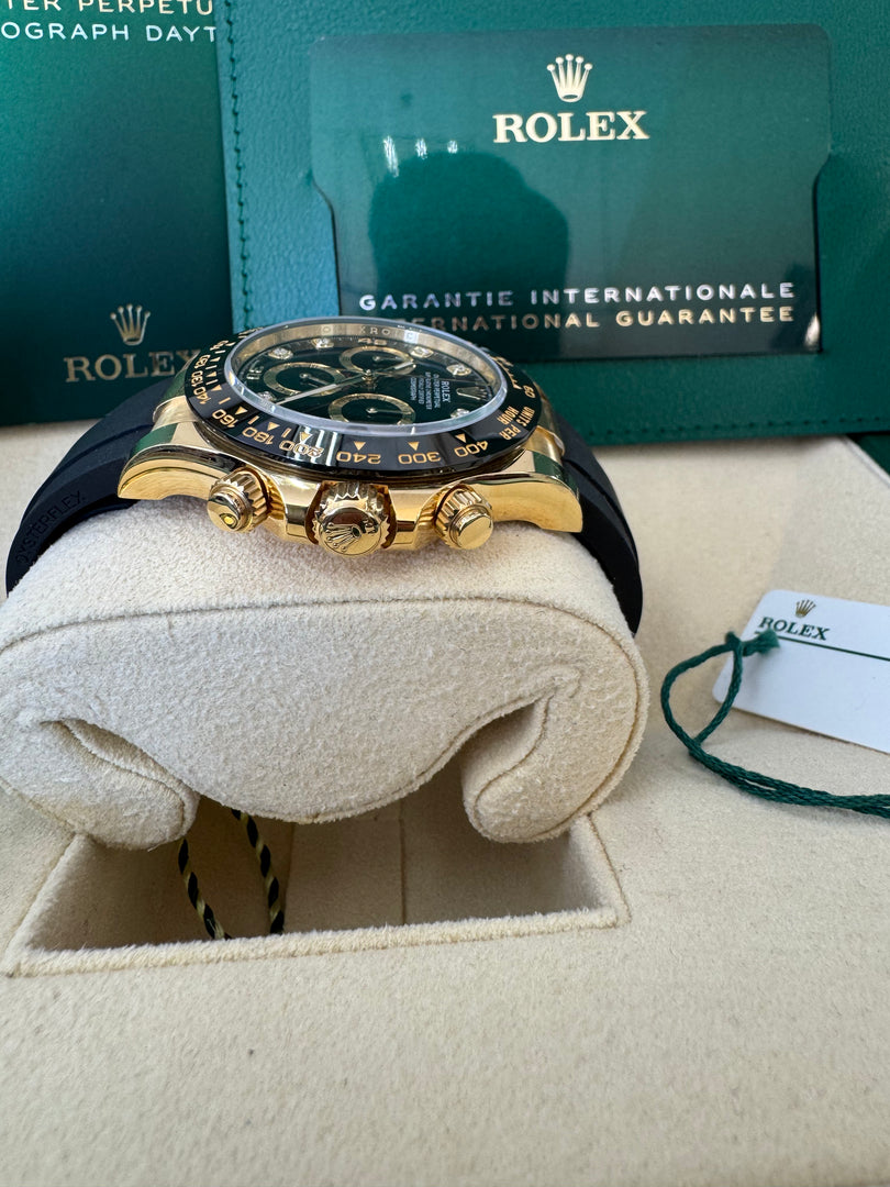 Rolex Daytona 116518LN OysterFlex Black Diamond Dial 2021