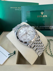 Rolex Datejust 36mm 126234 2026 6&9 Silver Diamond Dial Jubilee