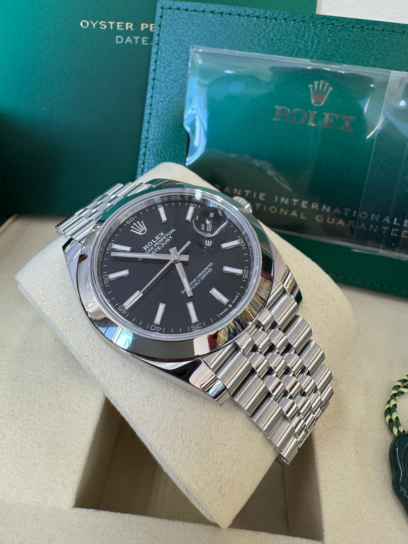 Rolex Datejust 41mm 126300 2025 Black Jubilee