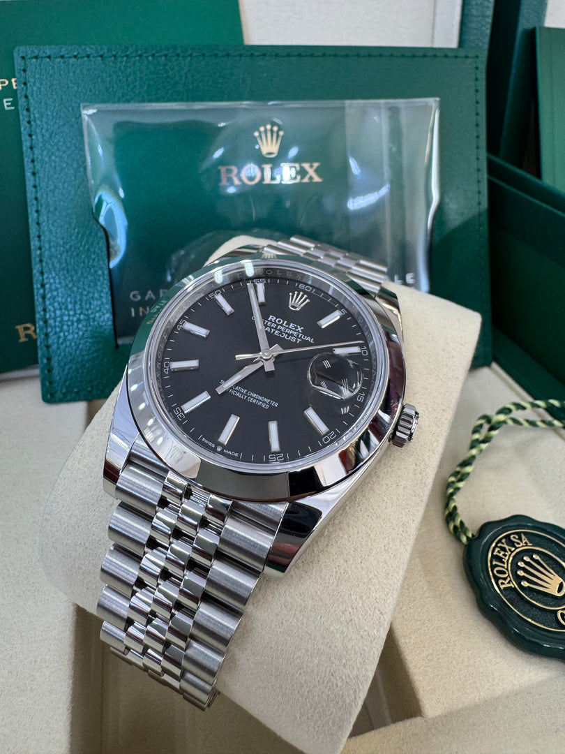 Rolex Datejust 41mm 126300 2025 Black Jubilee