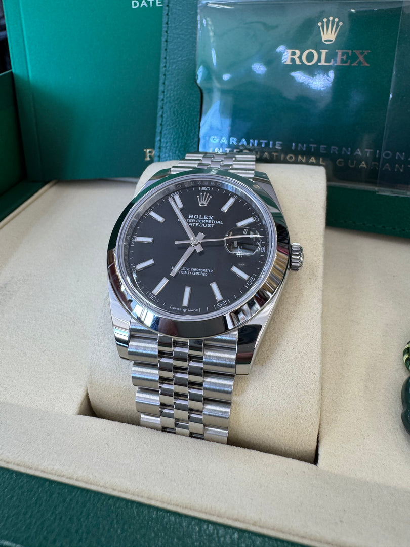 Rolex Datejust 41mm 126300 2025 Black Jubilee