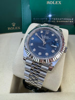 Load image into Gallery viewer, Rolex Datejust 41mm 126334 2025 Blue Diamond Dial Jubilee