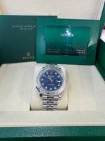 Load image into Gallery viewer, Rolex Datejust 41mm 126334 2025 Blue Diamond Dial Jubilee