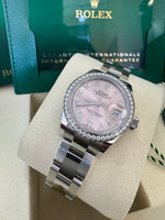 Load image into Gallery viewer, Rolex Datejust 28mm 279384RBR 2024 Pink Roman Dial Oyster