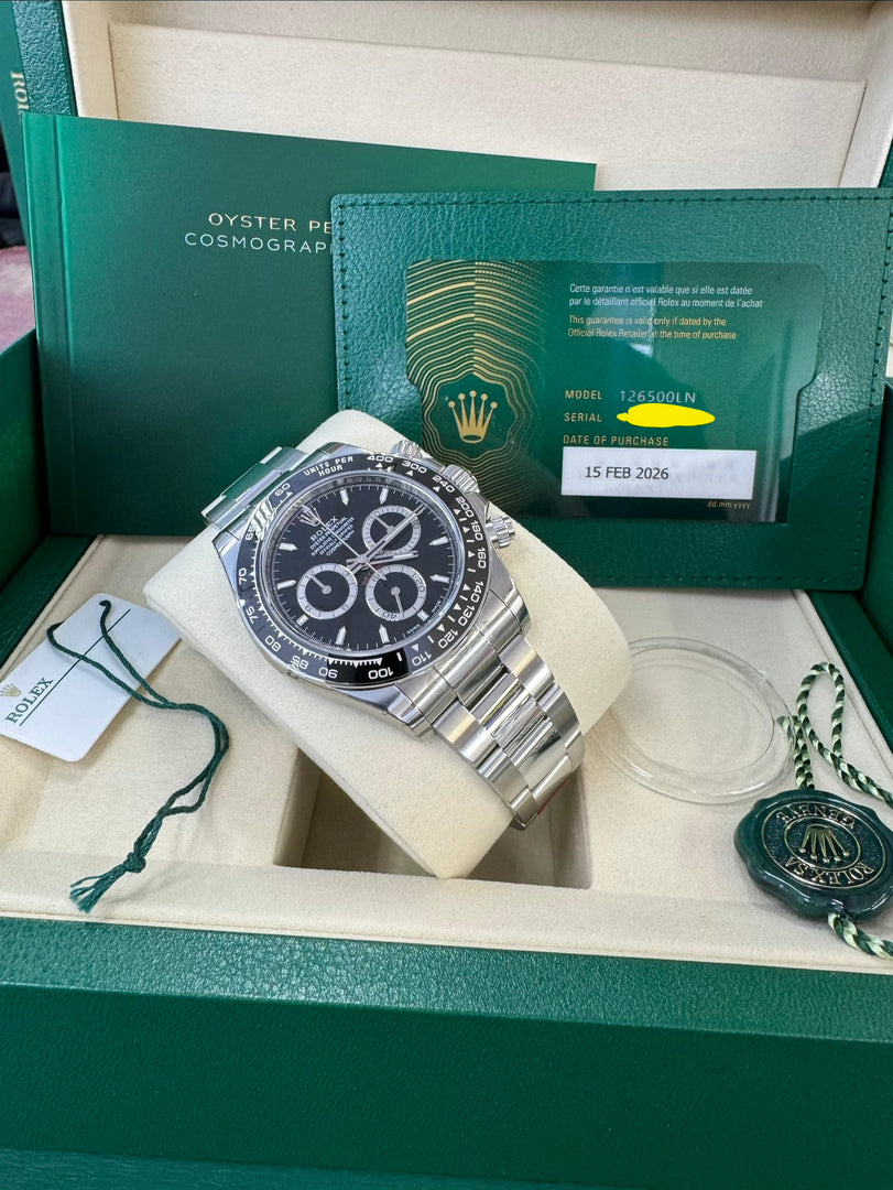 Rolex Daytona 126500LN 2026 "Darth Vader" New Full Stickers