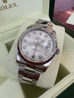 Load image into Gallery viewer, Rolex Datejust 36mm 116234 2011 Silver Diamond Dial Oyster
