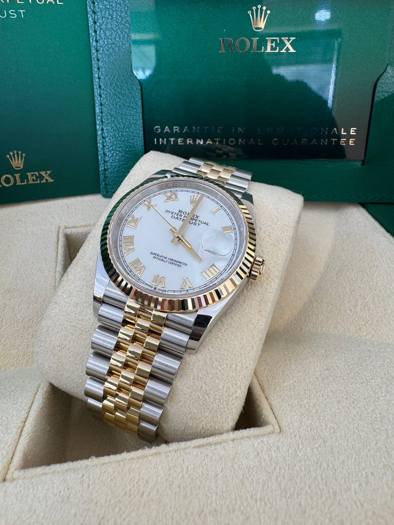 Rolex Datejust 36mm 126233 2026 White Roman Dial