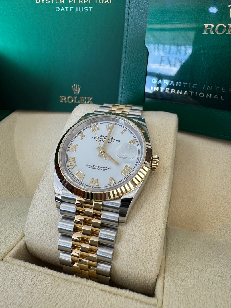 Rolex Datejust 36mm 126233 2026 White Roman Dial